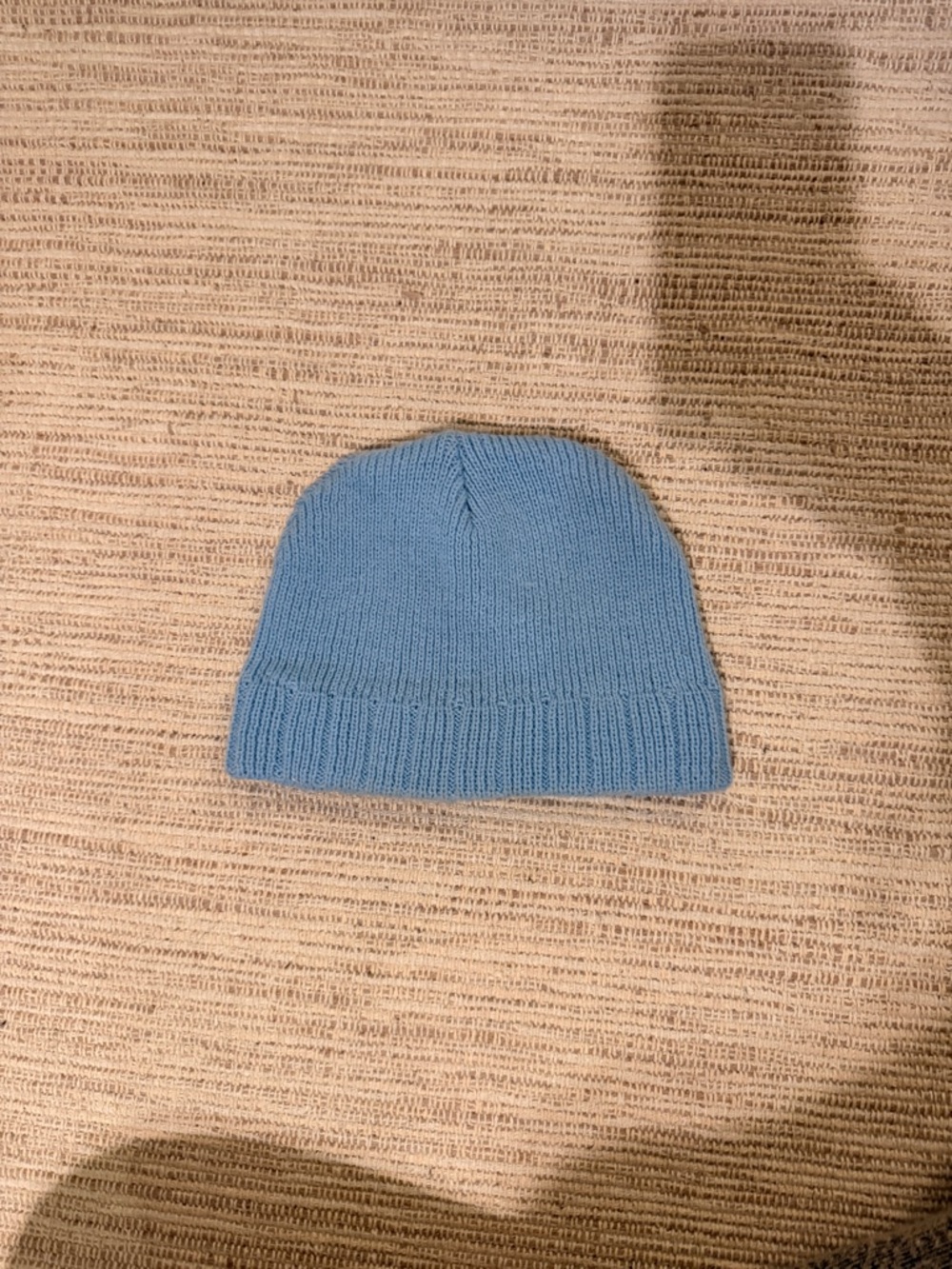 Soft Light Blue Knit Beanie